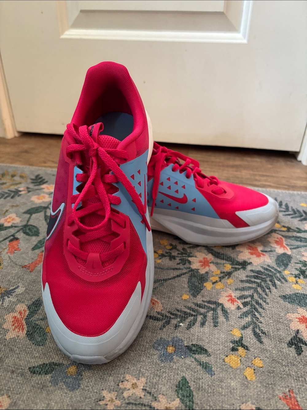 Nike Youth Hot Pink and White Athletic Trainers